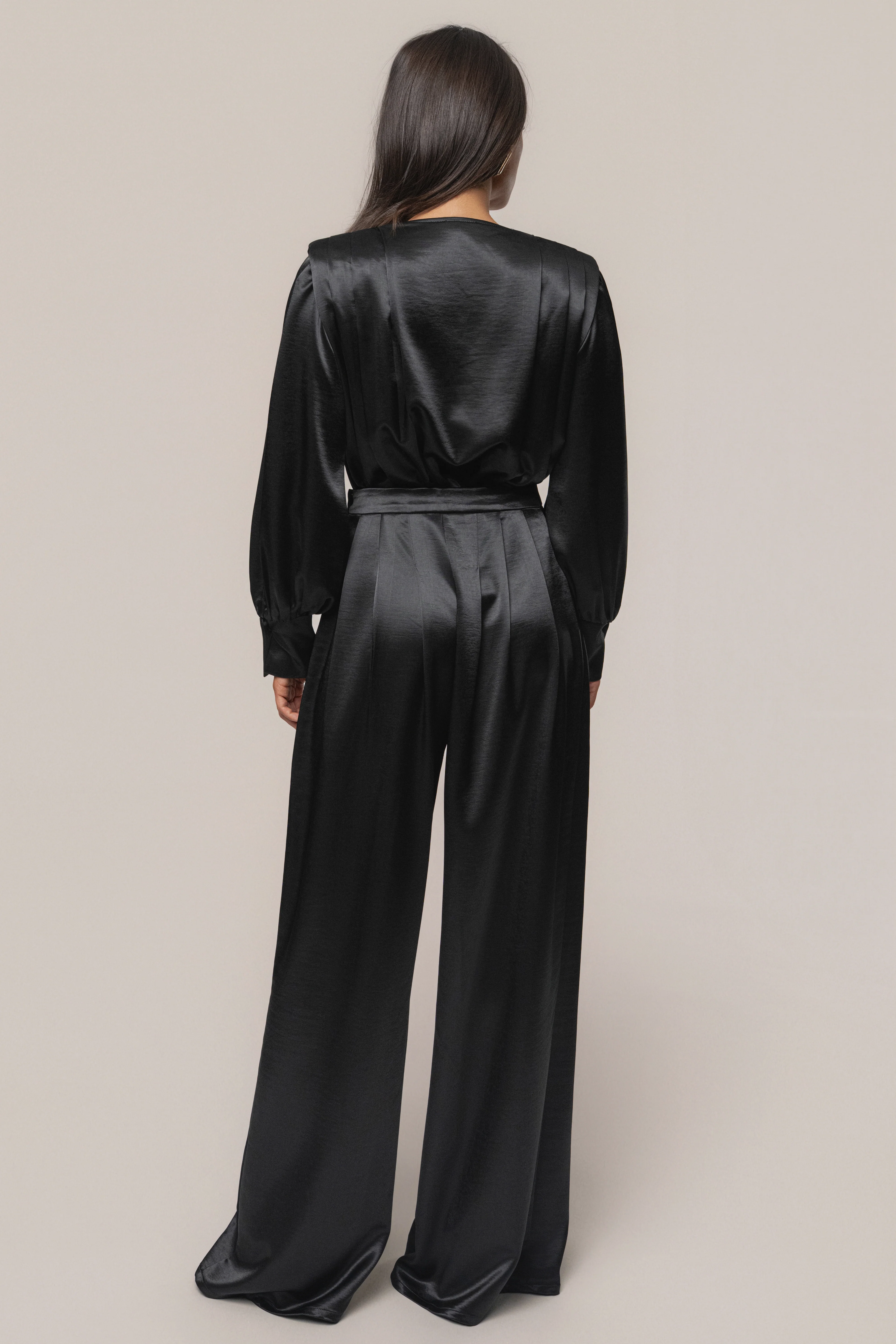Black Satin Radiance Bodysuit