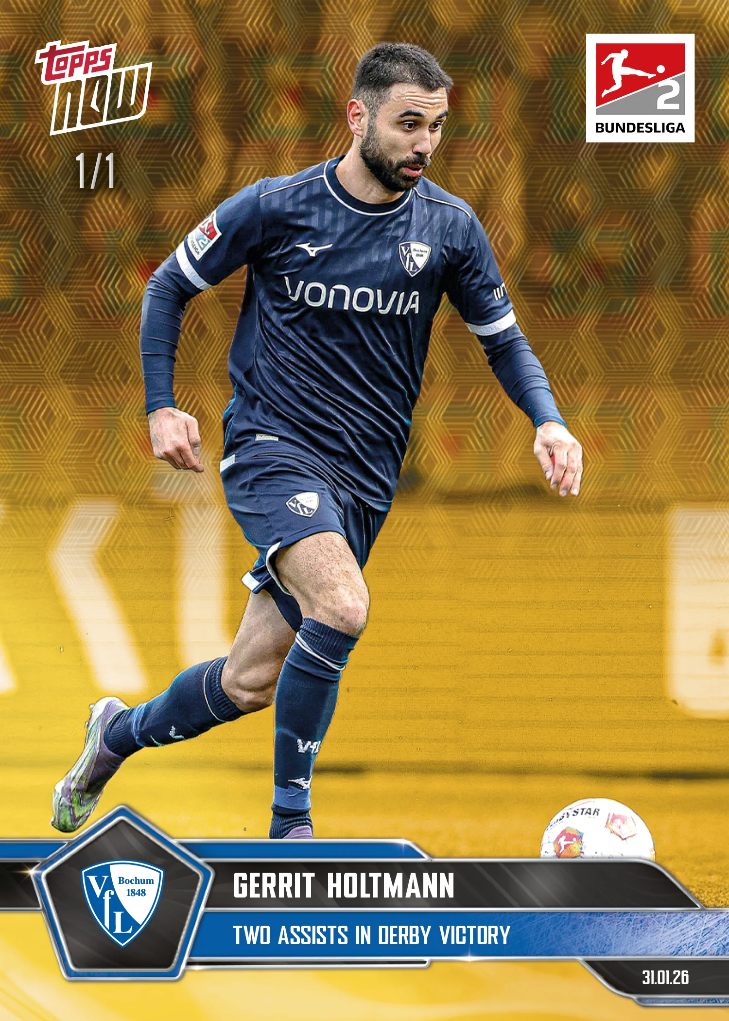 Gerrit Holtmann - 2025-26 Bundesliga Topps NOW® - Card 115 - PR: 144