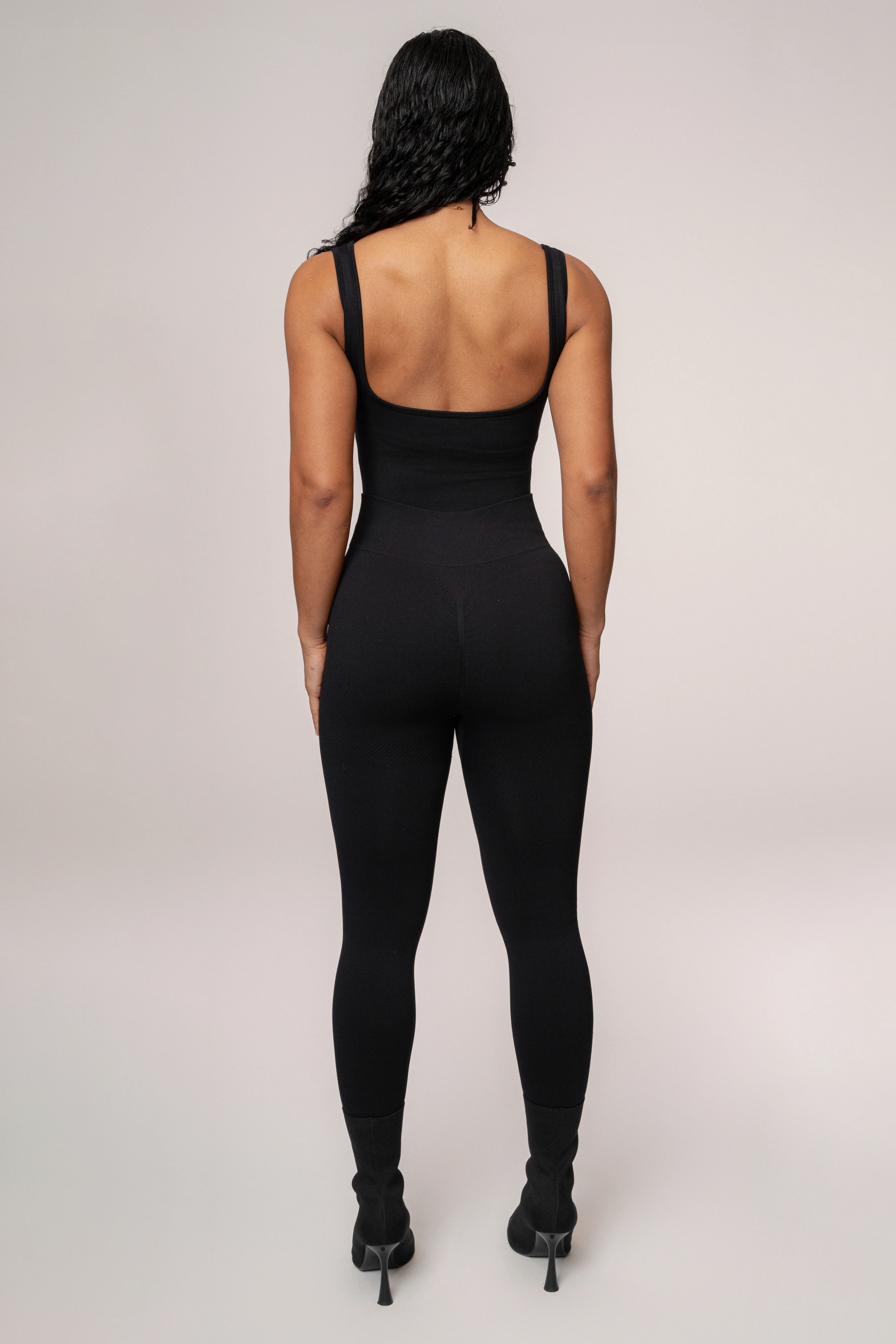 Black Grounded Bodysuit