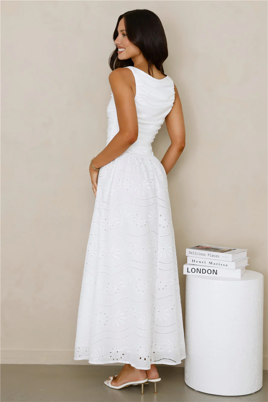 Soft Daydreams Maxi Dress White