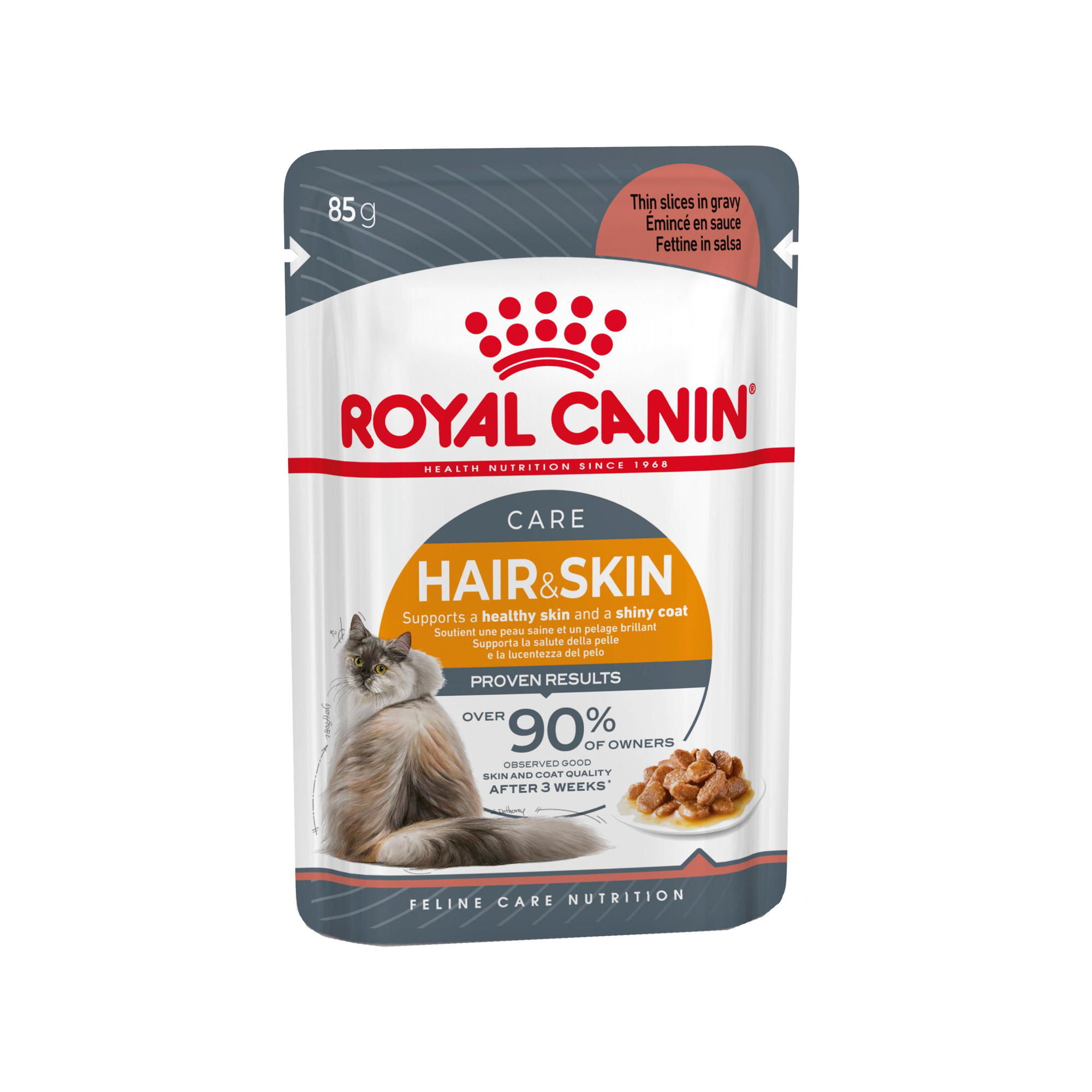 Royal Canin Hair & Skin in Gravy - 12x85g