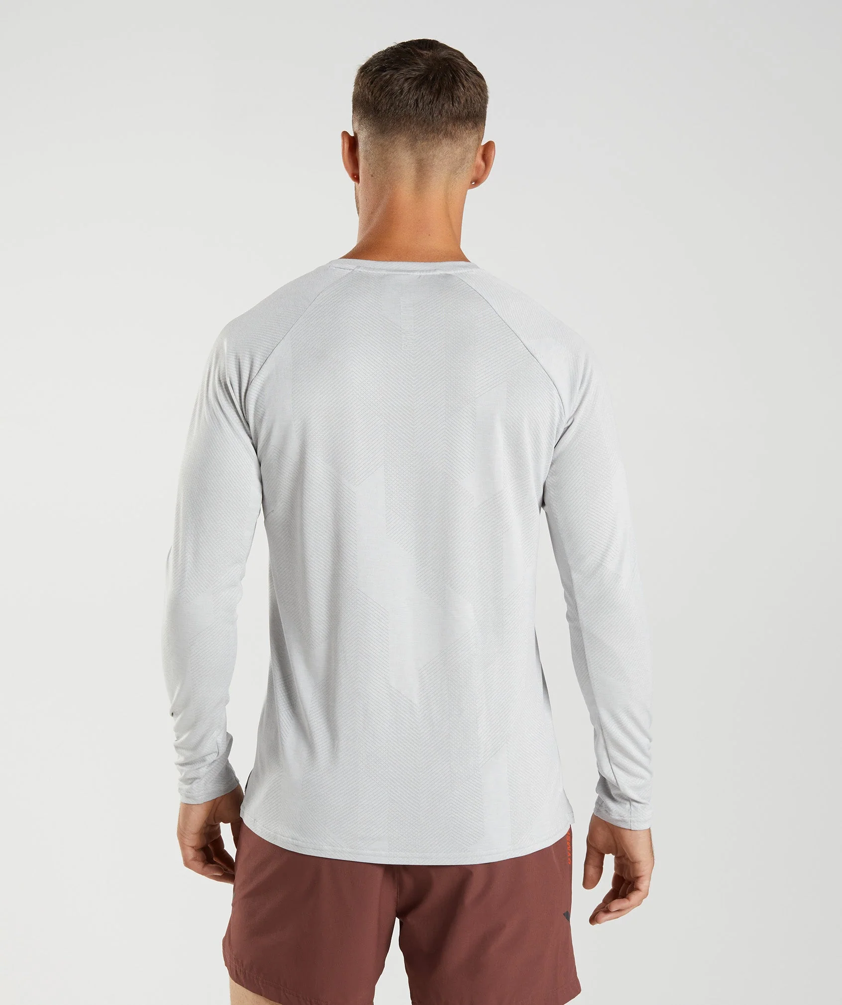 Apex Long Sleeve T-Shirt Light Grey/White