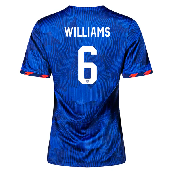 Womens United States Lynn Williams 4 Star Away Jersey 23/24 w/ 2019 World Cup Champion Patch (Hyper Royal/Loyal Blue)