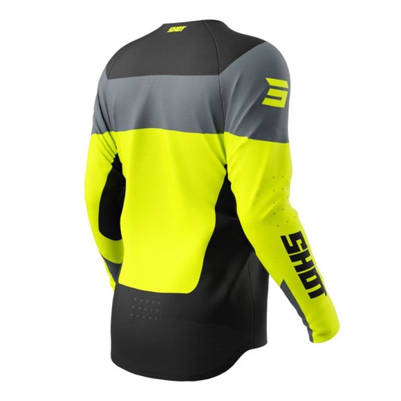 Maillot cross Shot DRAW - LEAGUE - ENFANT - Noir / JauneRef : SO2684