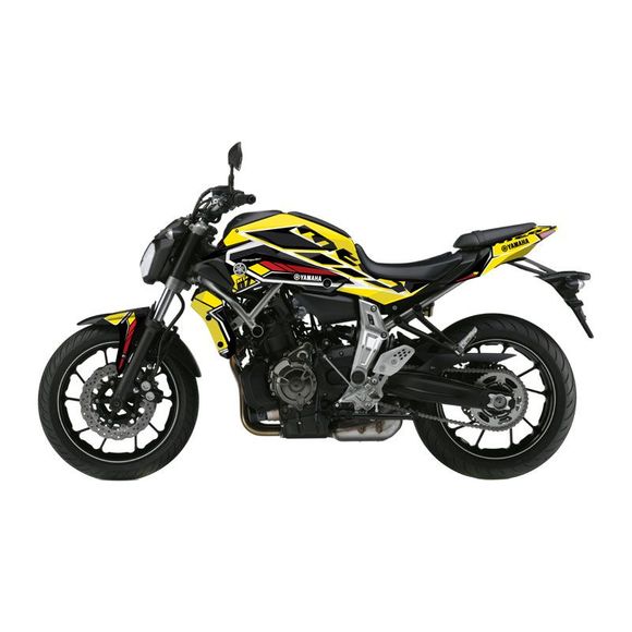RiderUnik CORP YELLOW deco kitRef: ru0592 / mt07-corpj