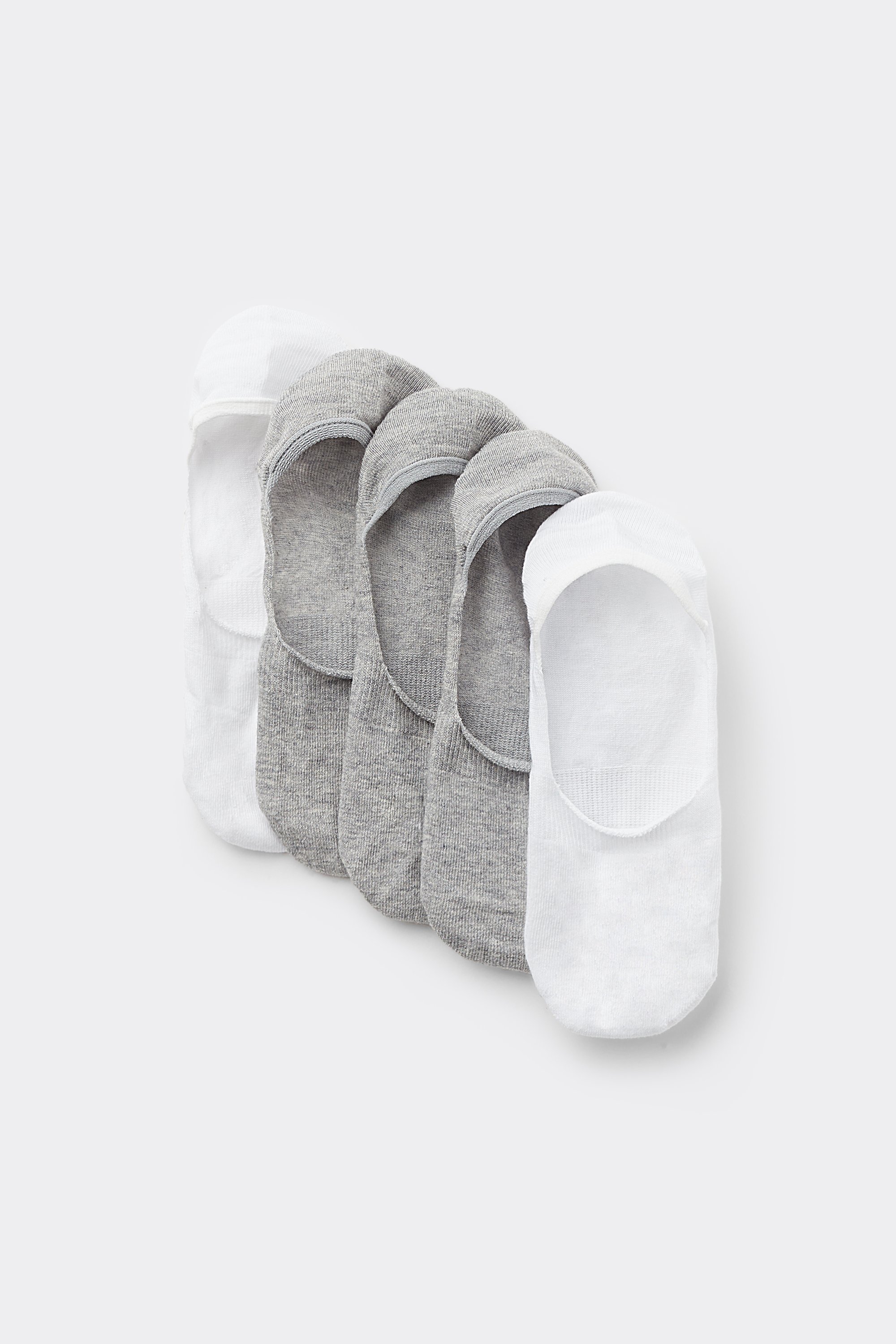5 Pairs of Unisex Cotton No Show Socks