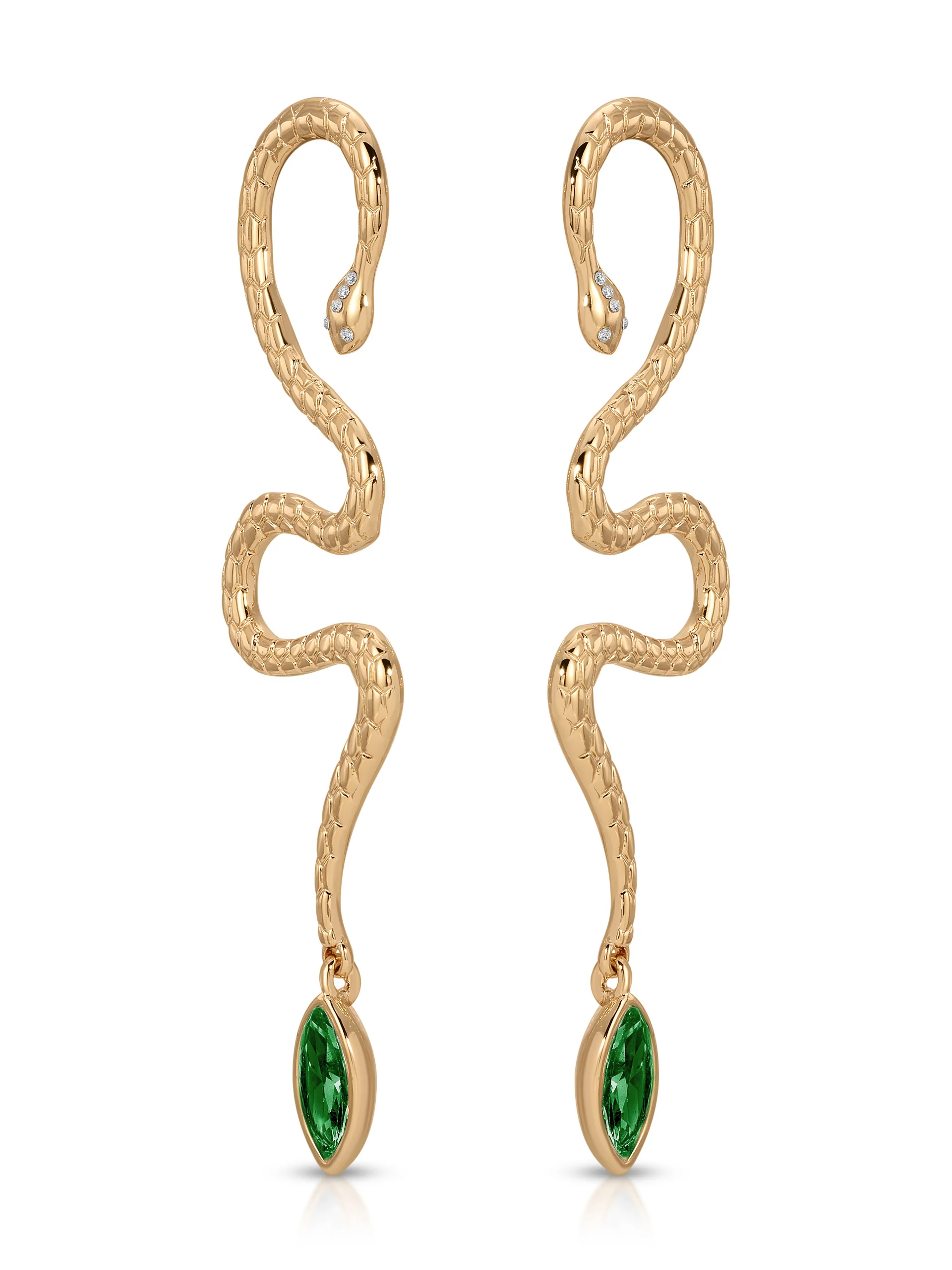 Serpentina Statement Snake Earring
