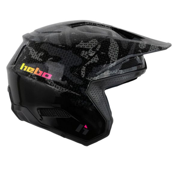 Hebo ZONE PRO KAMU 2024 trials helmet - BlackRef: HBO0410
