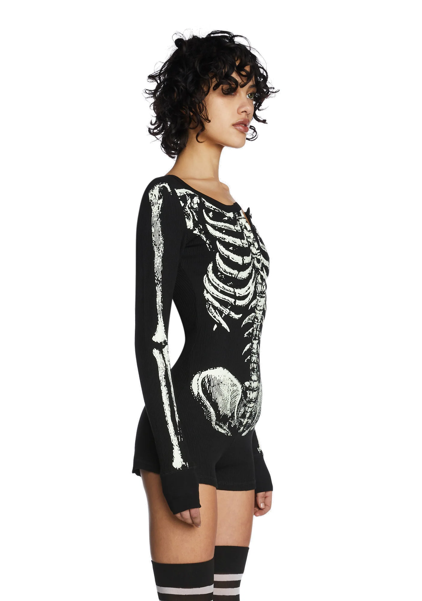 Rib By Rib Long Sleeve Romper