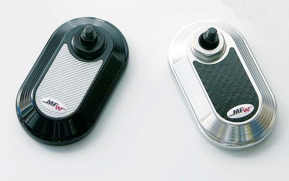 Rétroviseur Mfw petit modèle 2 carbone argent UniverselRef : MF00041A / 1065263