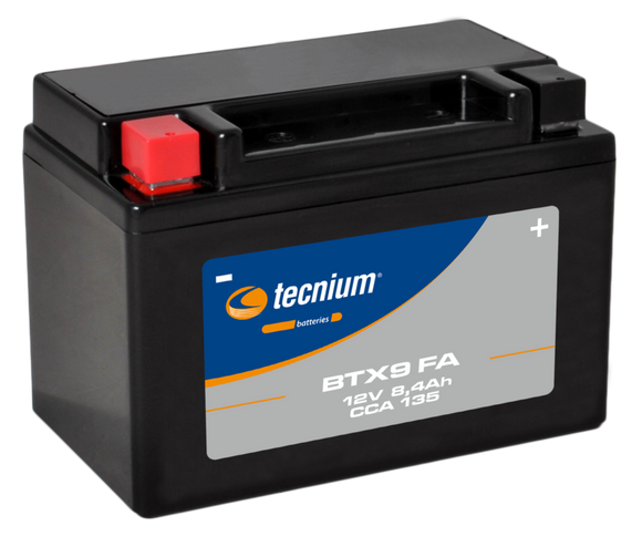 Batterie Tecnium sans entretien activé usine - BTX9 FARef : TE02422A / 1105543