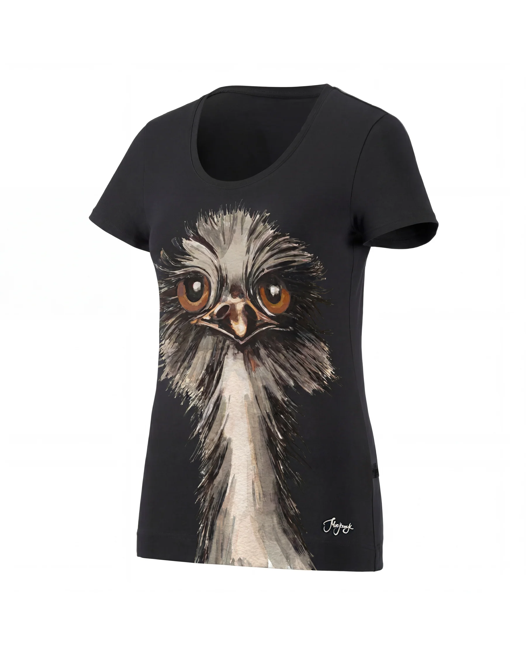 e.s. T-Shirt cotton stretch signature, women