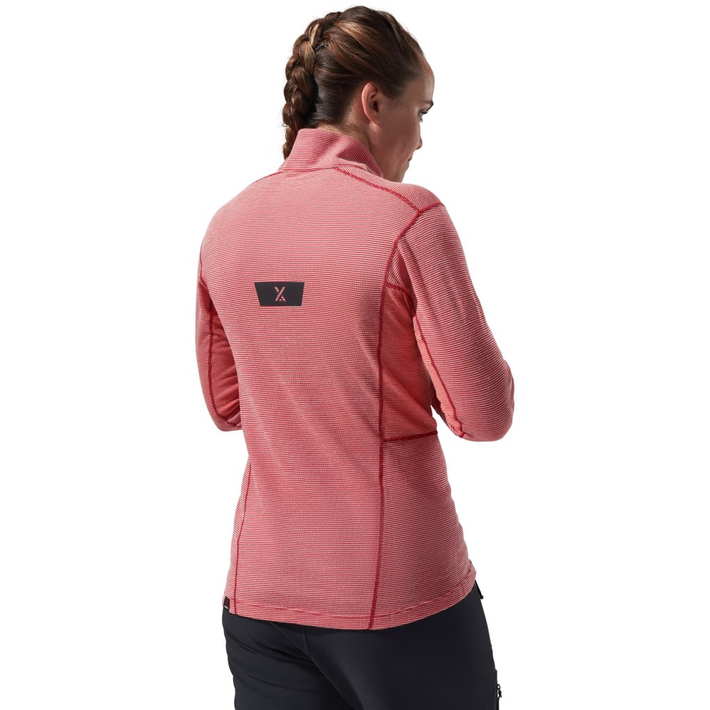 Berghaus MTN Guide Half Zip Longsleeve Shirt Women - Haute Red/Goji Berry