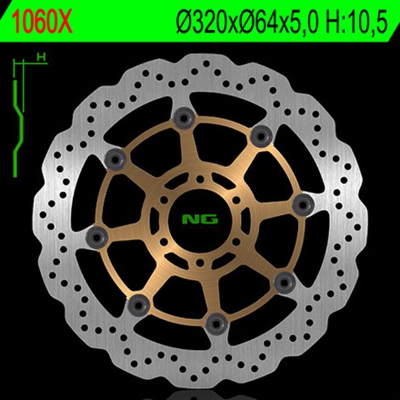 Wave NG floating brake discRef: NGD00258A / 1024586