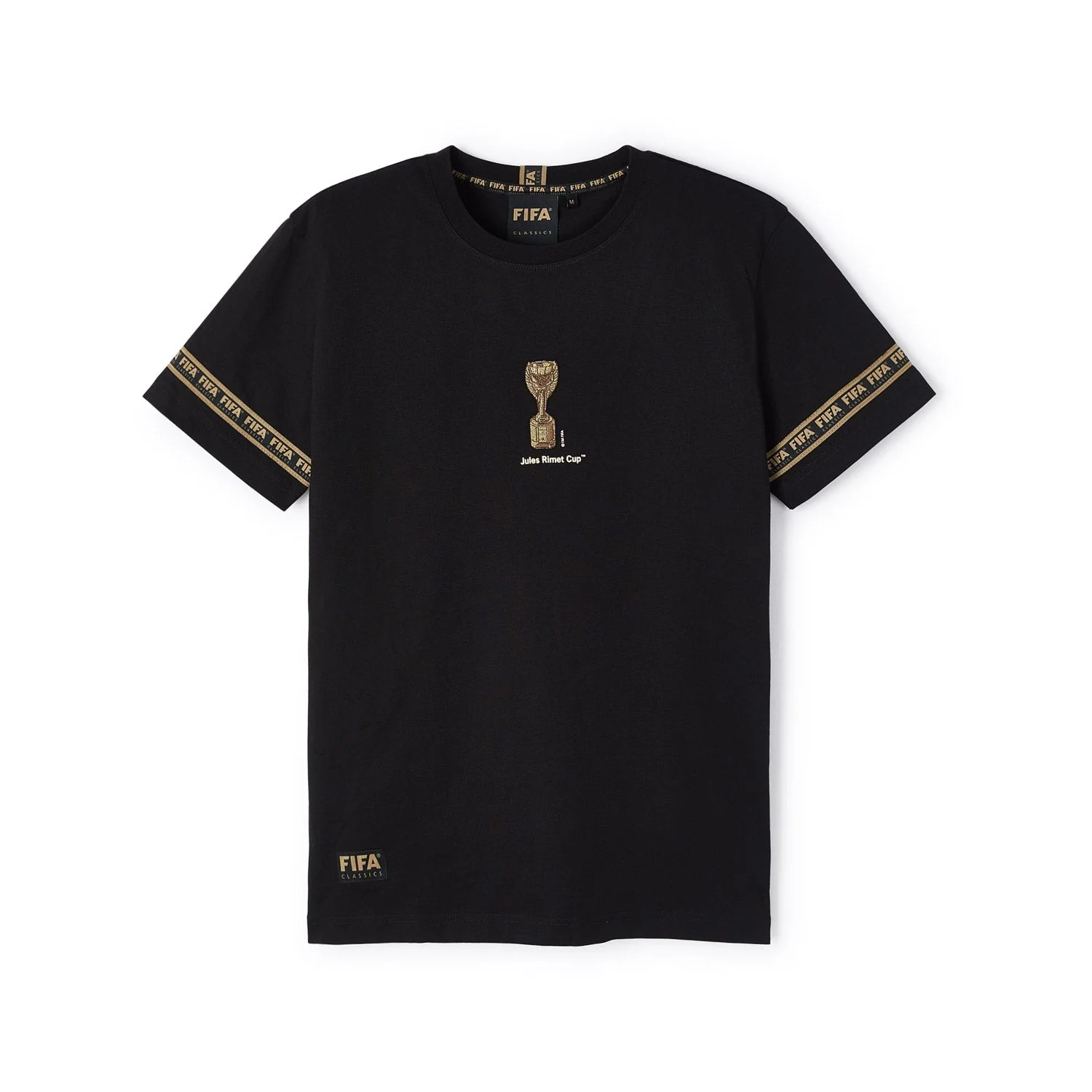 World football competition Classics Premium Jacquard Cuff Jules Rimet Trophy T-Shirt - Unisex
