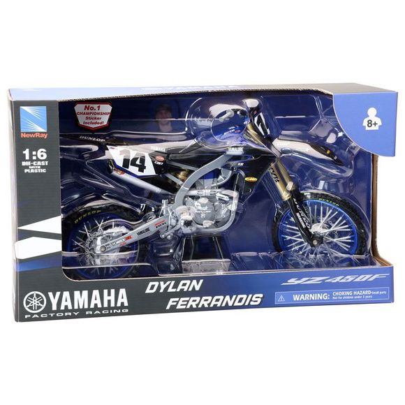 Newray Moto Yamaha 450 YZF Dylan FERRANDIS Miniature - 1/6 Scale - BlueRef: NRY0015 / 49723