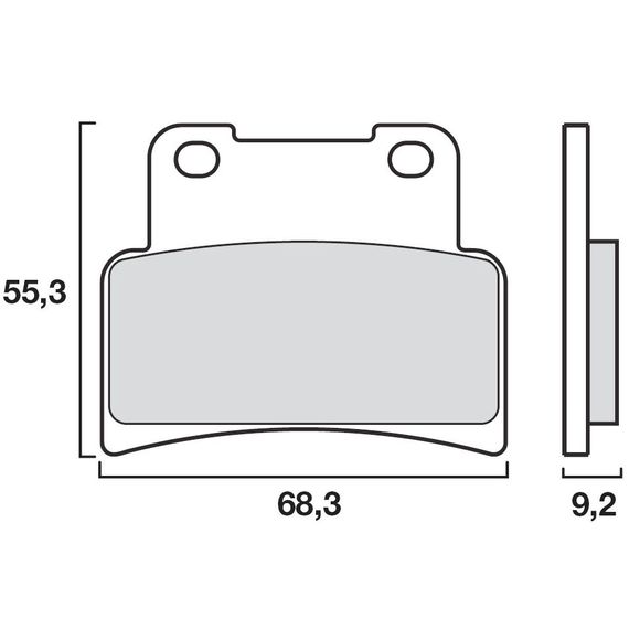 Plaquettes de freins Brembo Organique avantRef : 07GR7707