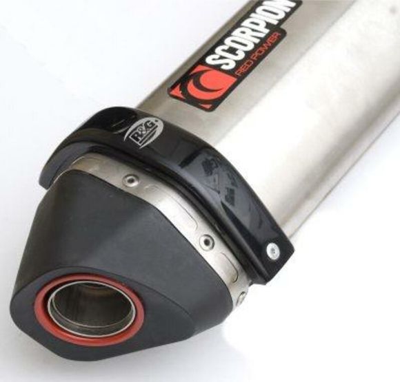 Scorpion Red Power/Serket Black Silencer Exhaust Protector R&G RacingRef: RGR00602A / 1069800