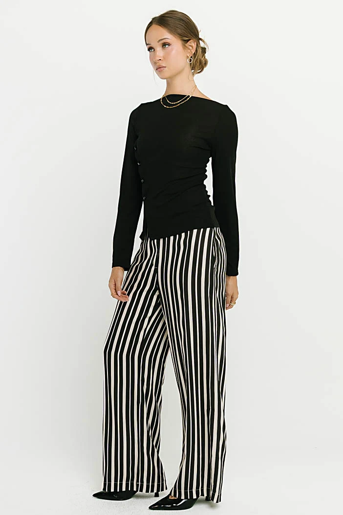 Ariya Asymmetrical Top in Black