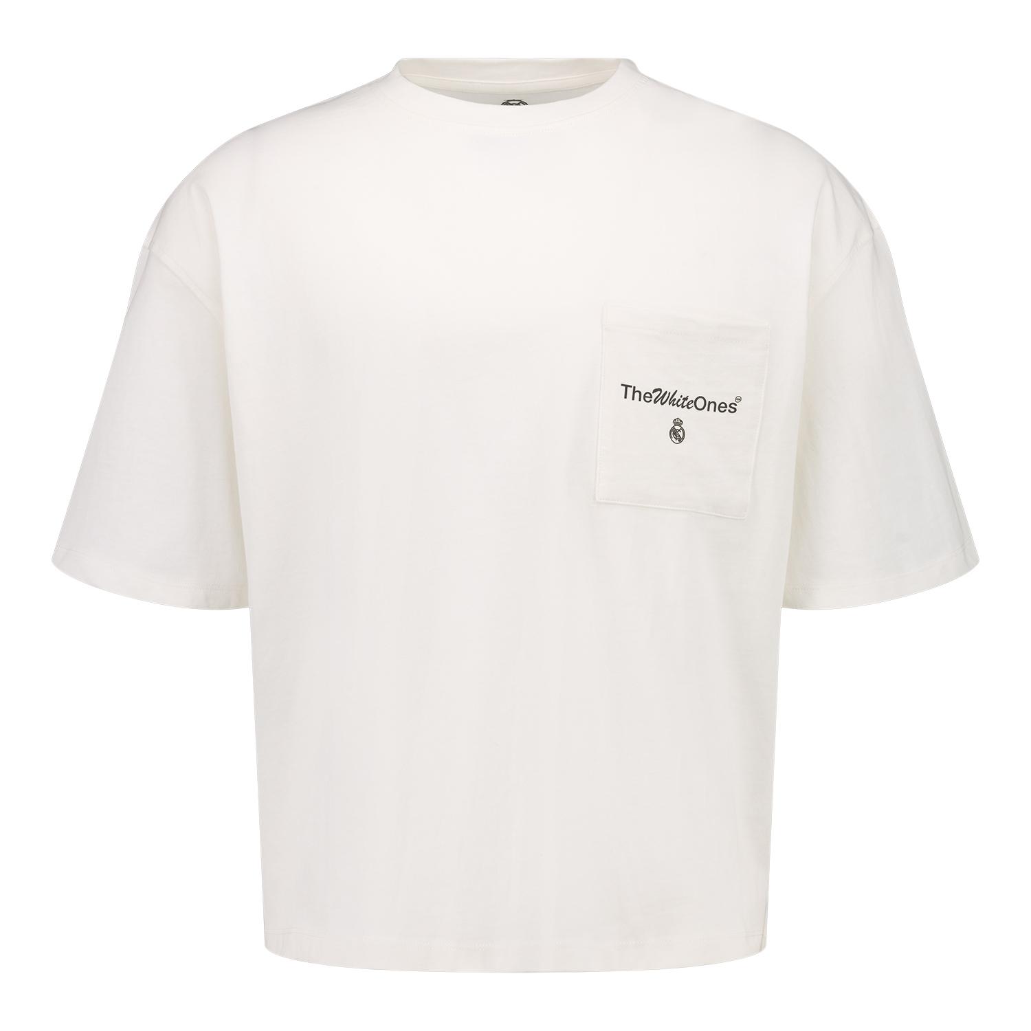 Mens The White Ones Text T-Shirt White