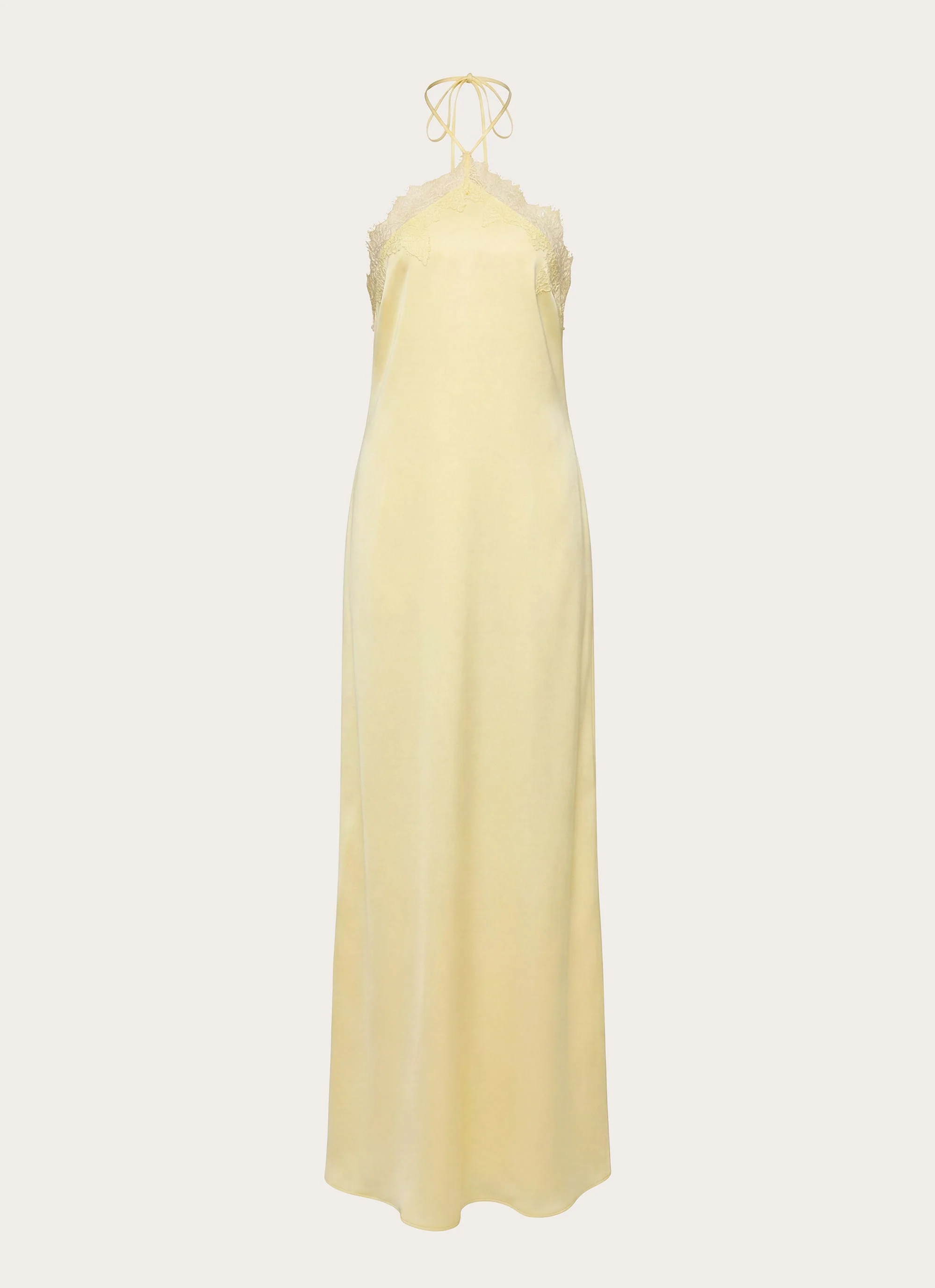 Samaria Halter Maxi Dress - Yellow