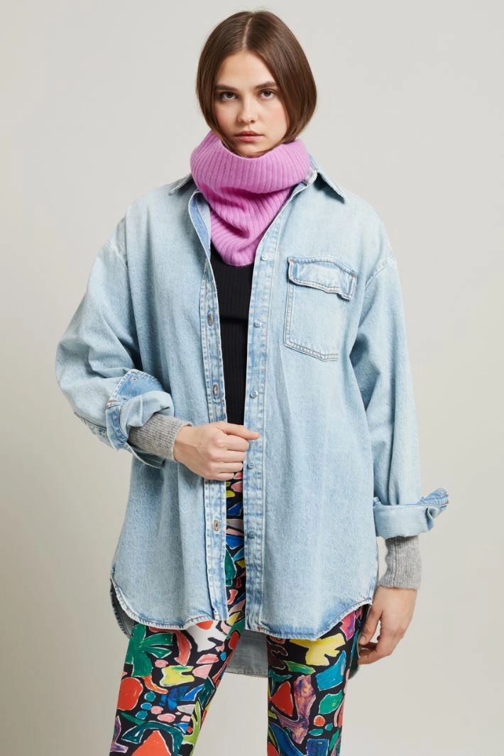 Cashmere neck warmer - PINK