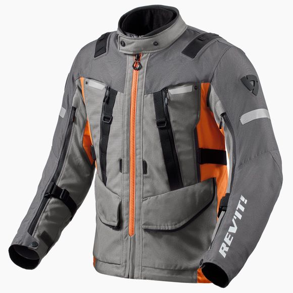 Motorcycle jacket Rev it Sand 4 H2O - Gray / OrangeRef: RI1080-C1268