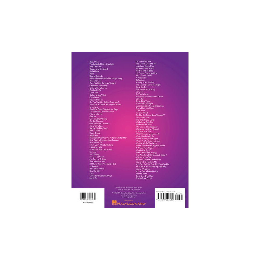 Hal Leonard 101 Disney Songs: Viola – Thomann Ireland