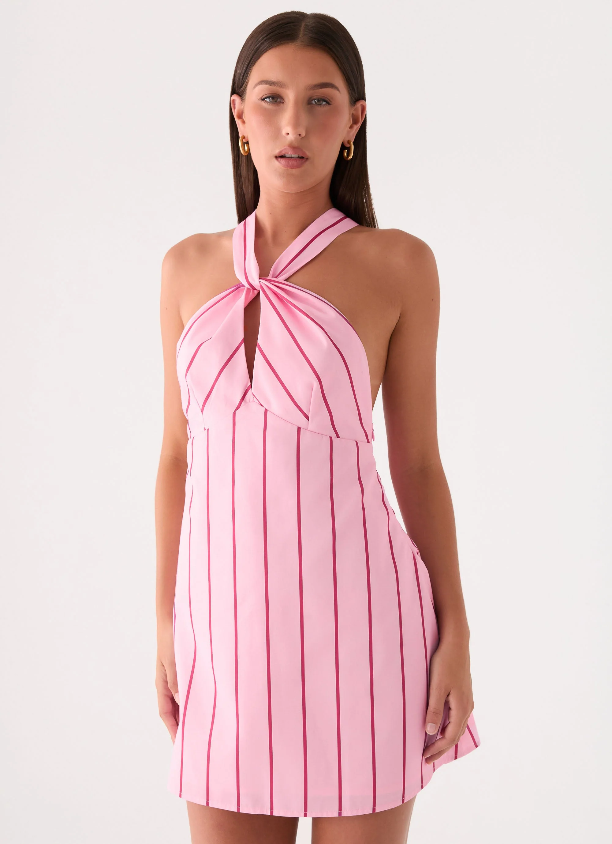 Malric Mini Dress - Strawberry Stripe