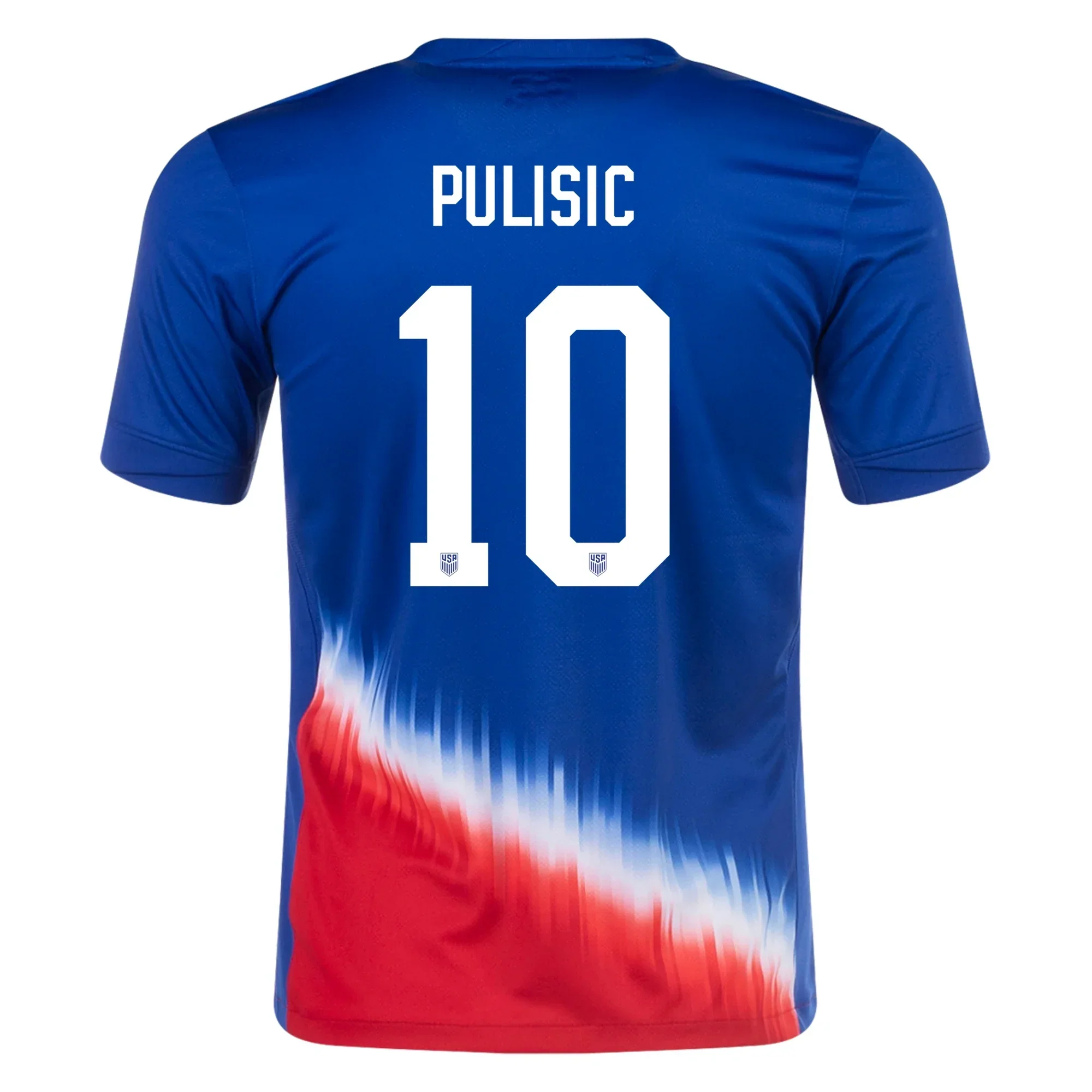 Mens United States Christian Pulisic Away Jersey 24/25 (Old Royal/Sport Red)