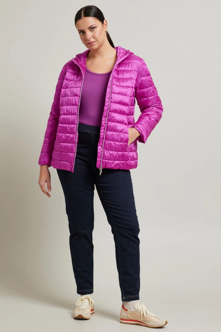 Quilted puffer jacket - PINK