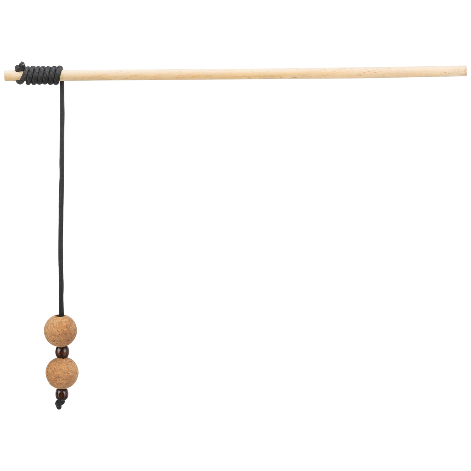 Trixie Play Rod With Balls - Felt / Wood - 40 cm