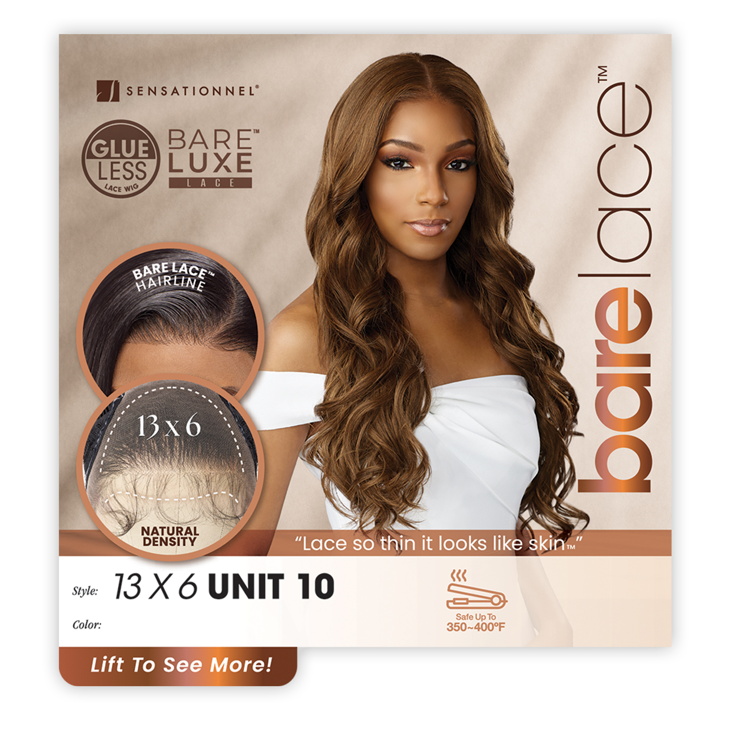 Sensationnel Lace Front Wig BareLace Glueless 13X6 Unit 10