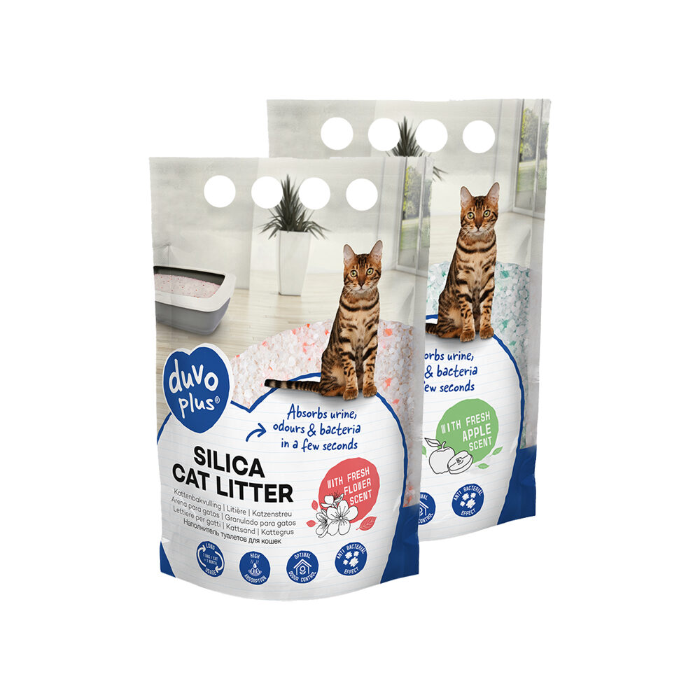 Duvo+ Premium Silica Cat Litter - Apple - 5 L - 2 kg