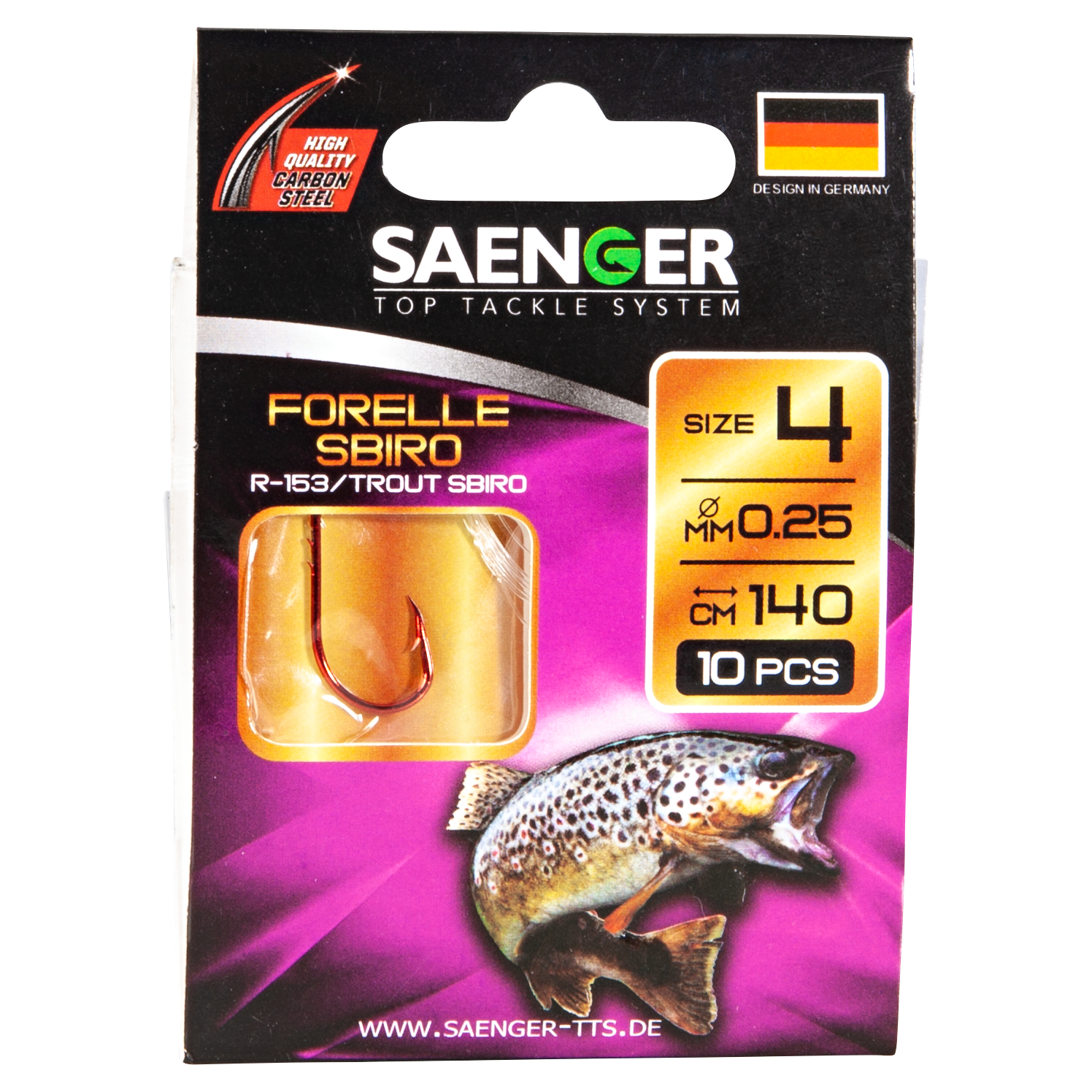 Sänger Target fish Hook, tied (Trout Sbiro R-153)