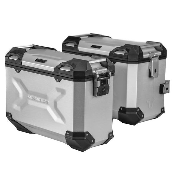 SW-MOTECH suitcase complete kit trax adventure anodized gray 45/45 l - grayRef: kft.06.570.70100/s
