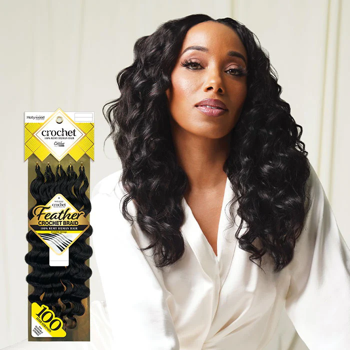 Zury Sis Hollywood Feather Crochet Braid - OCEAN 12
