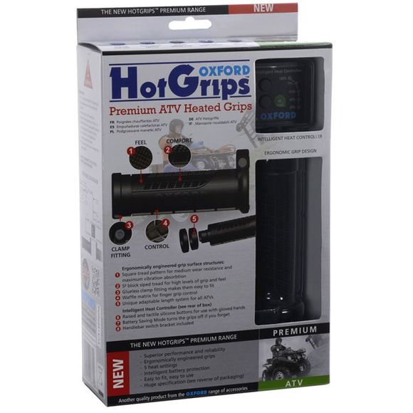 Poignées chauffantes Oxford Premium - ATV Universel - NoirRef : OD0132 / OF770
