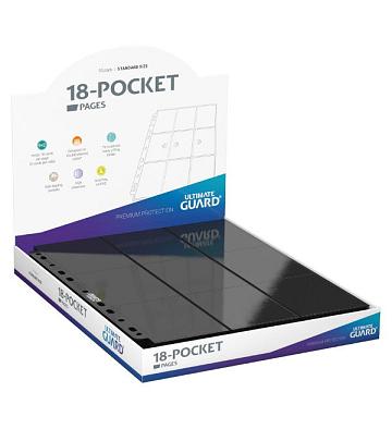 UG Supreme 18-Pocket Side-Loading Pages Black - 50 Pcs
