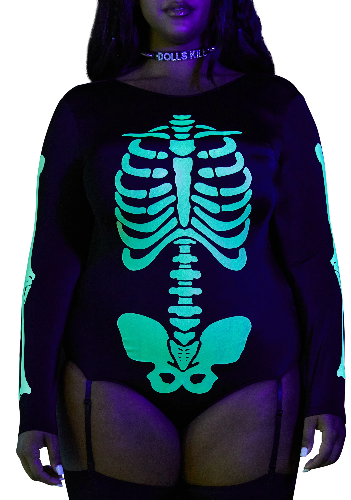 Plus Voodoo Glow Skull Costume