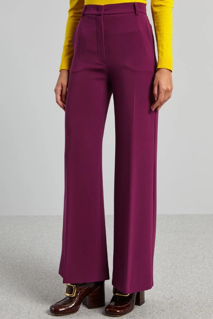 Cady palazzo trousers - BLACKBERRY