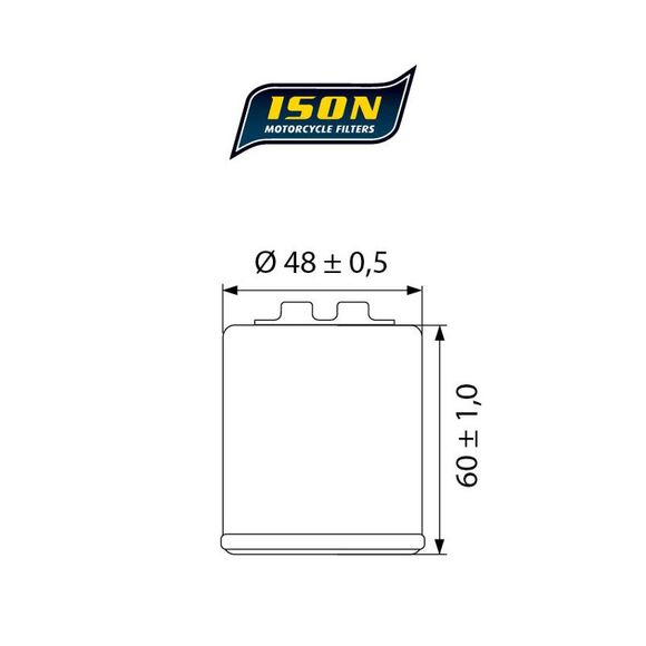 Ison 183 CANISTER Oil Filter OEM TypeRef: ISON 183