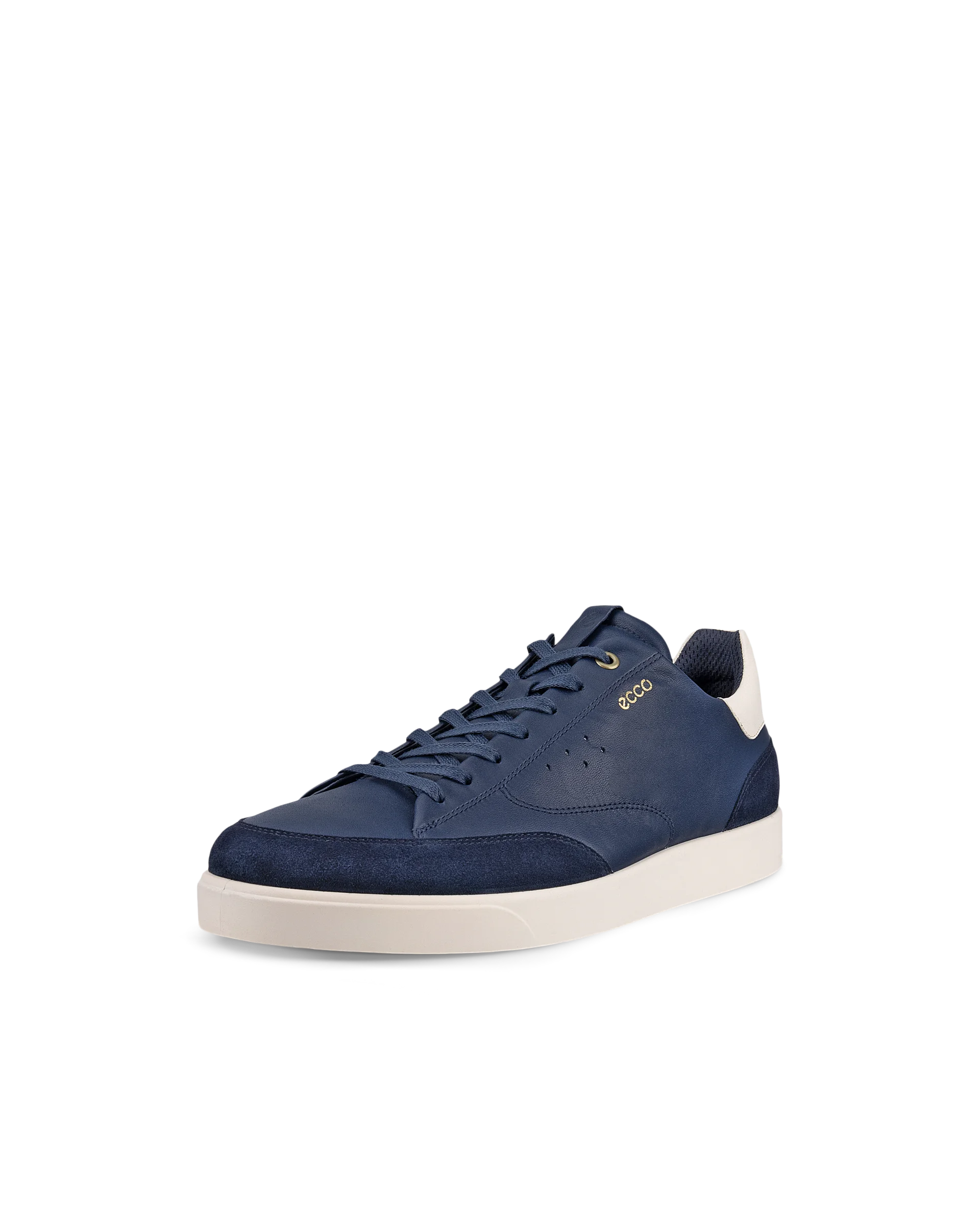 ECCO STREET LITE M Herren Ledersneaker Blau