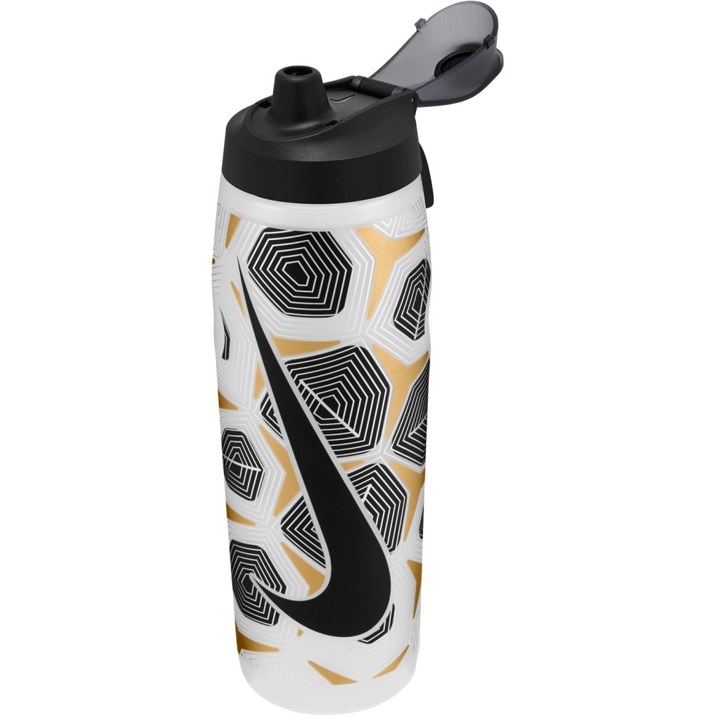 Nike Refuel Bottle Locking Lid 32oz/946ml - clear/black/flt gold/flt silver/black 934