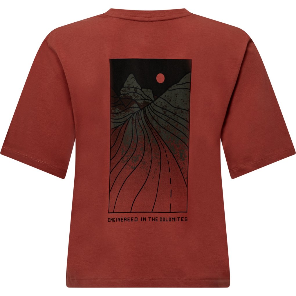 Salewa Eagle Sunset Loose T-Shirt Women - etruscan red 1980