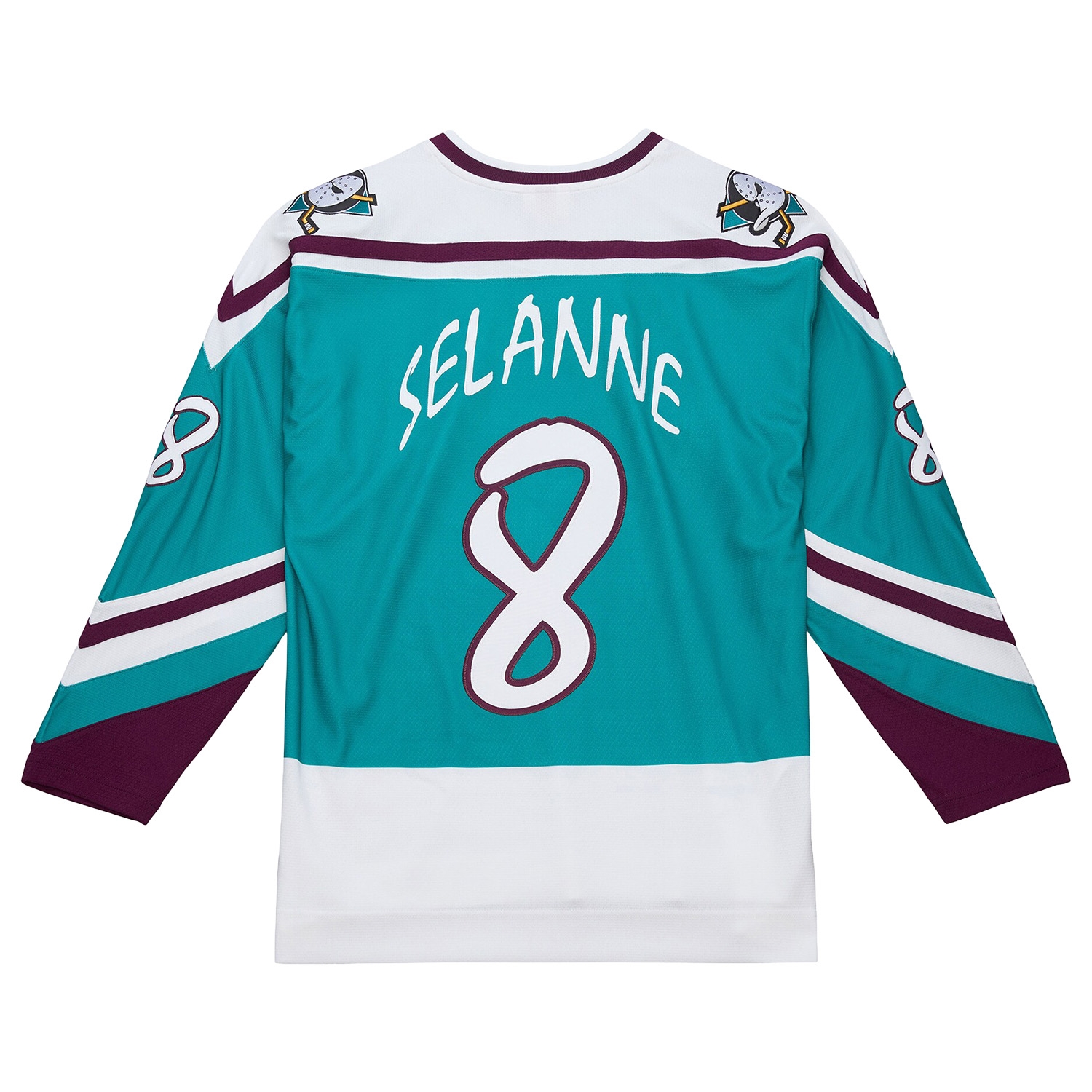 Teemu Selänne #8 Anaheim Mighty Ducks 1995-96 Premium Power Play NHL Jersey White