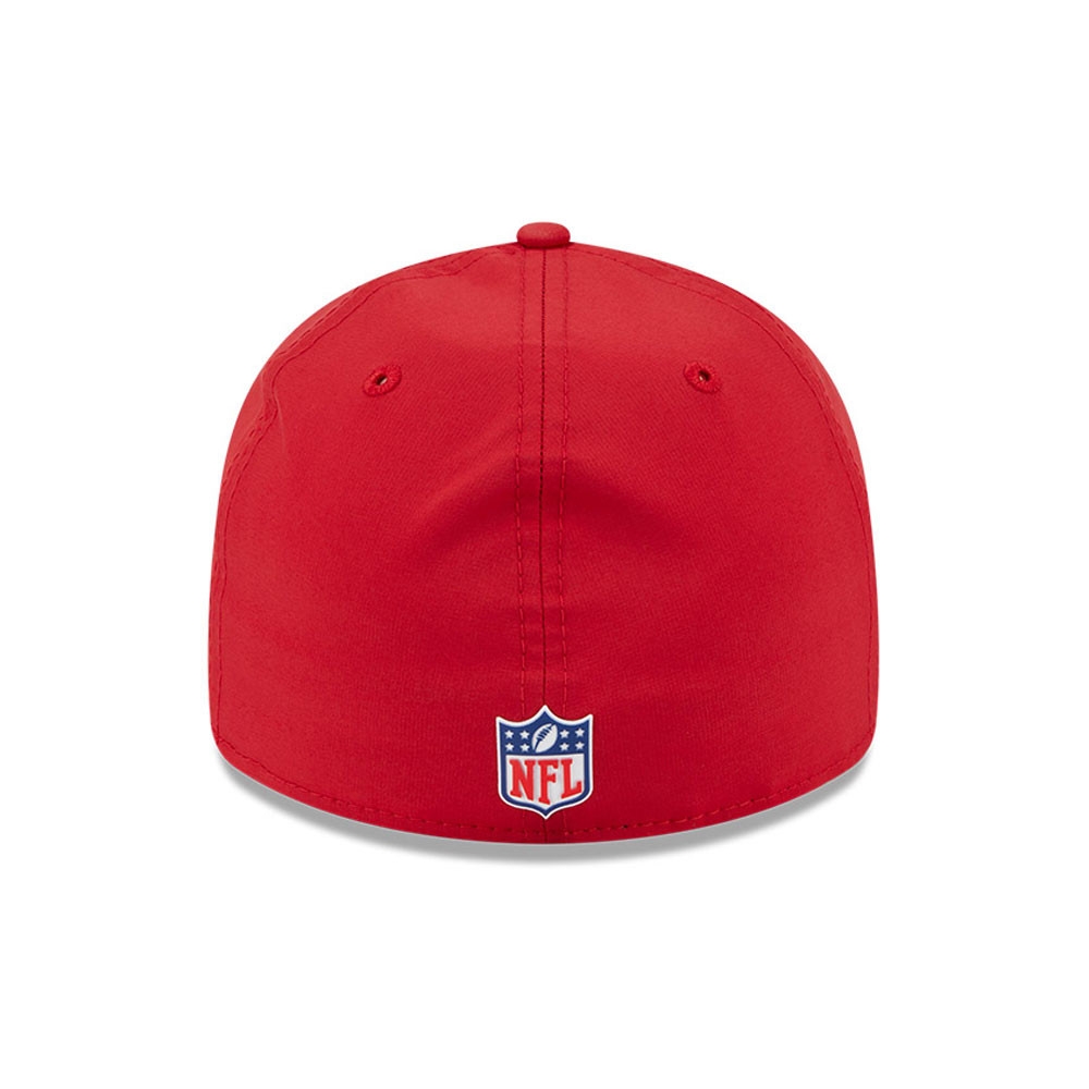 San Francisco 49ers 2025 NFL On-Field Sideline 59FIFTY A-Frame Fitted Cap Red