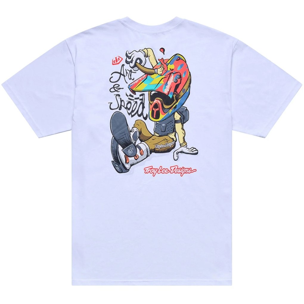 Troy Lee Designs Short Sleeve Tee Men - Heritage White