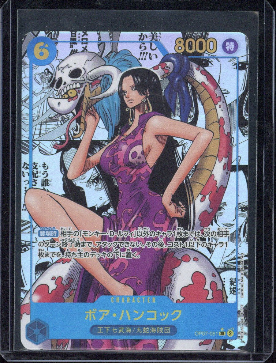 2024 One Piece JP OP07 Boa Hancock Manga Alternate Art #051