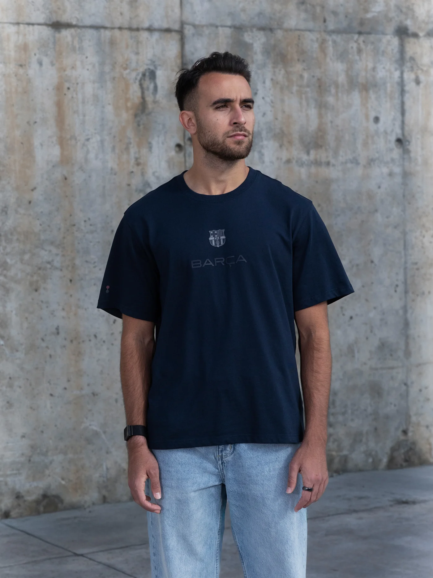 T-shirt Navy Barça Organic Goals